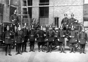 Brigade de pompiers de Kidderminster, 1910 - English Photographer
